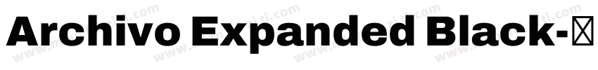 Archivo Expanded Black字体转换